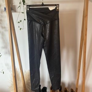 Faux leather leggings